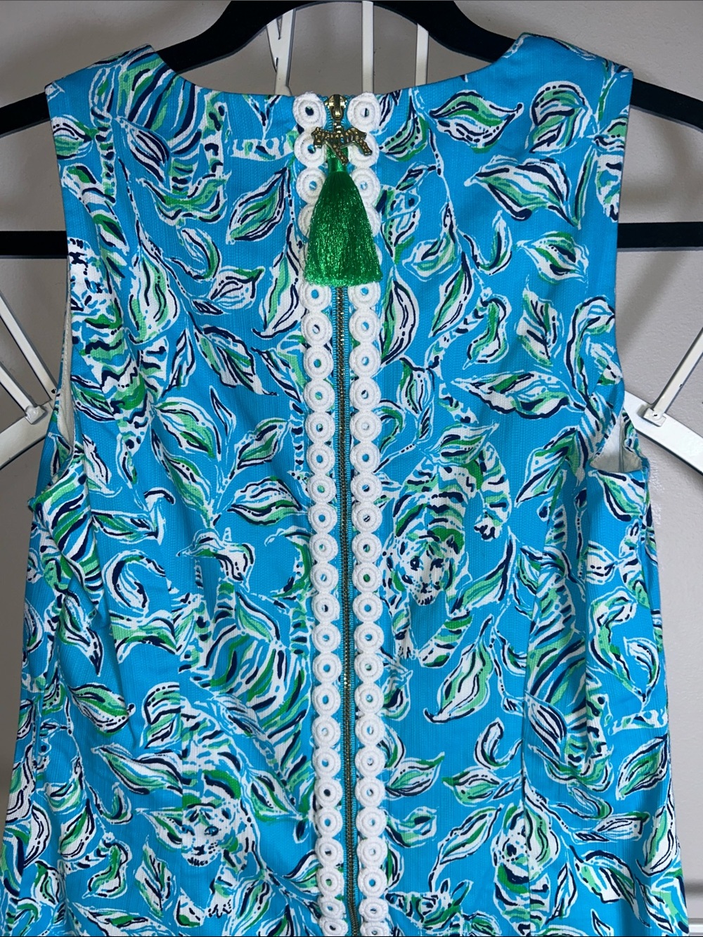 Lilly Pulitzer Mila Turquoise Blue Floral Midi Stretch Shift Dress - Picture 8 of 11
